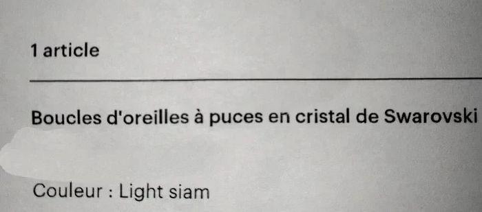 1 Puce d'oreille en crystal de Swarovski rouge - photo numéro 3