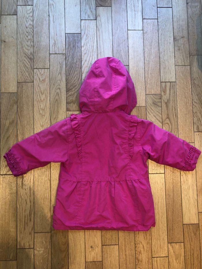 Imperméable rose Prémaman 18 mois avec capuche - photo numéro 4