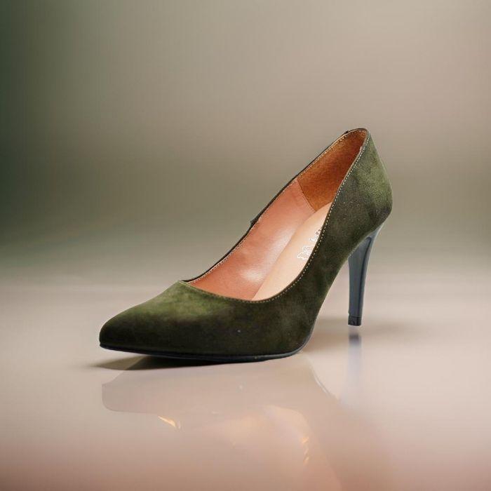 Escarpin Giulia | Vert kaki - photo numéro 1