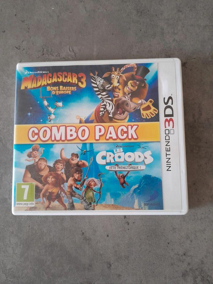 Combo pack : Madagascar 3 & The Croods jeu Nintendo 3DS Complet - photo numéro 2