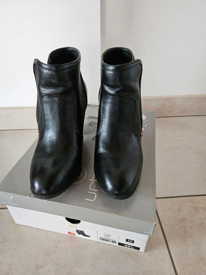 Bottines à talon noires Gémo - photo numéro 2