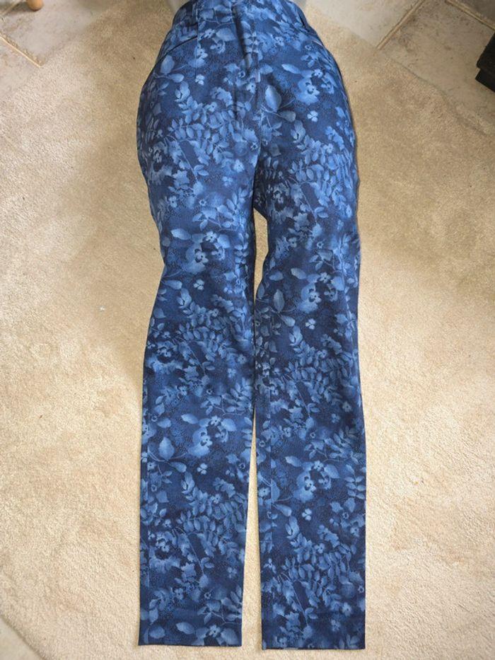 Pantalon  vintage  38 bleu indigo  💐 - photo numéro 3