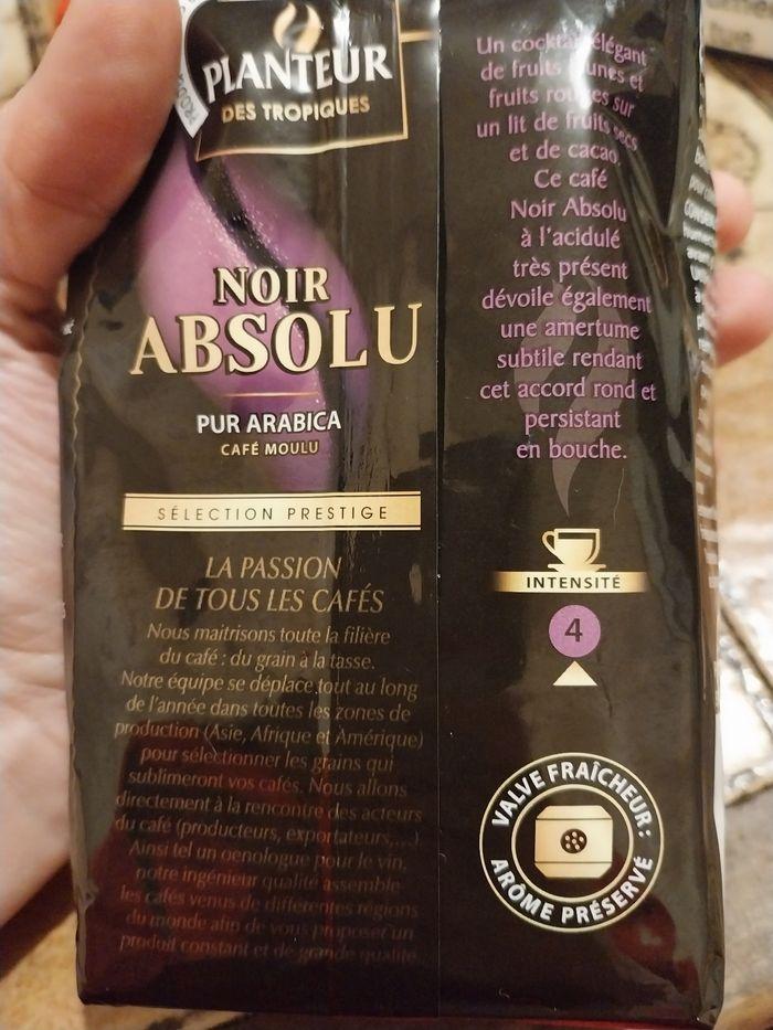 1 paquet de café planteur des tropiques noir absolu 250 grammes pur arabica café moulu. - photo numéro 2