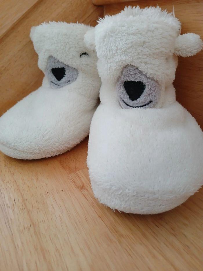 Chaussons ours blanc, pointure 30/31 - photo numéro 2