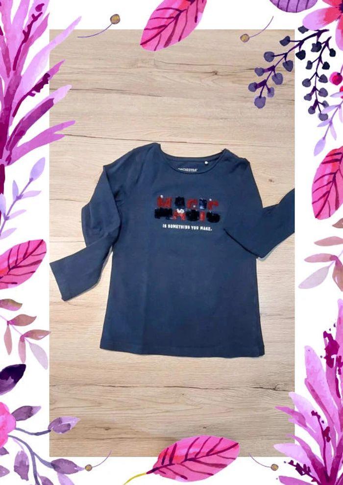 Lot 3 tee-shirts fantaisie manches longues fille 4 ans - photo numéro 4