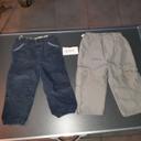 Lot de  2 pantalons doublés, 2 ans