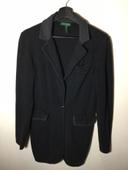 Blazer 1 bouton 100% coton pour femme Lauren Ralph Lauren noir taille M 010