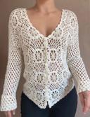 Vintage crochet handmade 90s y2k top