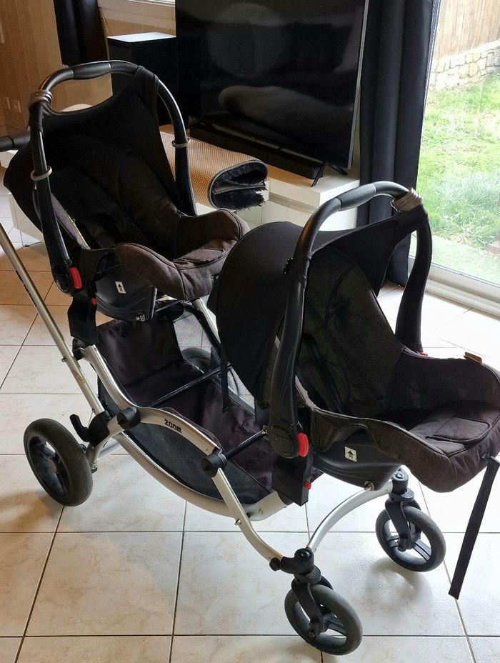 Vends poussette double abc design complète  cosy et base isofix excellent état - photo numéro 7