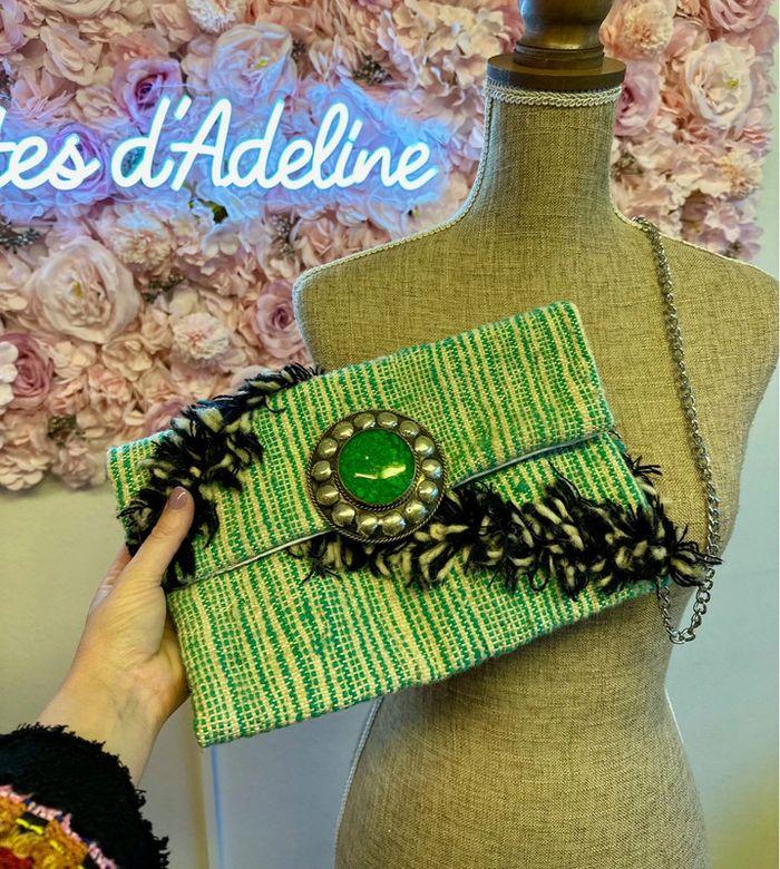 Pochette artisanale en bandoulière - Fait main au Maroc - photo numéro 2