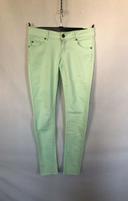 Jean slim taille basse Oxxy vert pastel taille 36 comme neuf