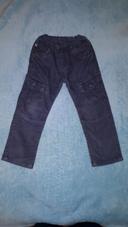 Pantalon garçon velours finement côtelé bleu gris Palomino 3 ans