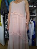 Robe longue maxi 38 rose