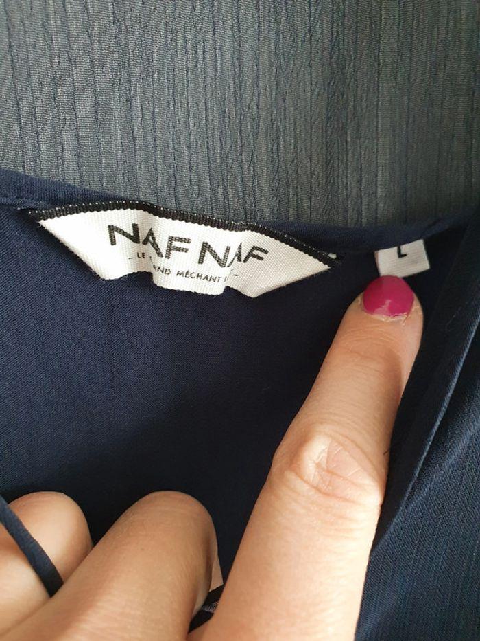 Robe Naf Naf Bleu Nuit T. L - photo numéro 3