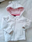 Gilet manteau sherpa moumoute blanc Lupilu mixte 2-3 ans