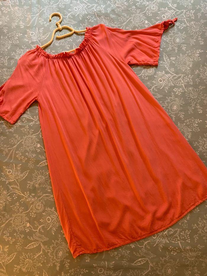 Robe orange  /robe de plage taille unique - photo numéro 2