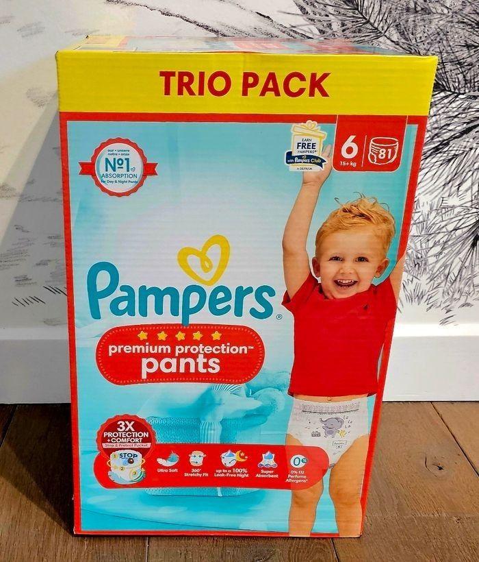 Trio Pack Pants Pampers Premium Protection Taille 6 - 15+ kg - photo numéro 1