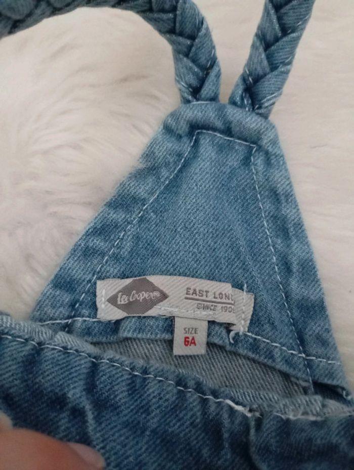 Ensemble fille Lee Cooper 6 ans salopette jean + t-shirt - photo numéro 6