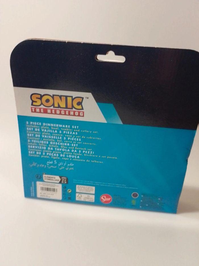 Sonic Set vaisselles 5 pièces en plastique pour enfant - Produit Neuf - photo numéro 2