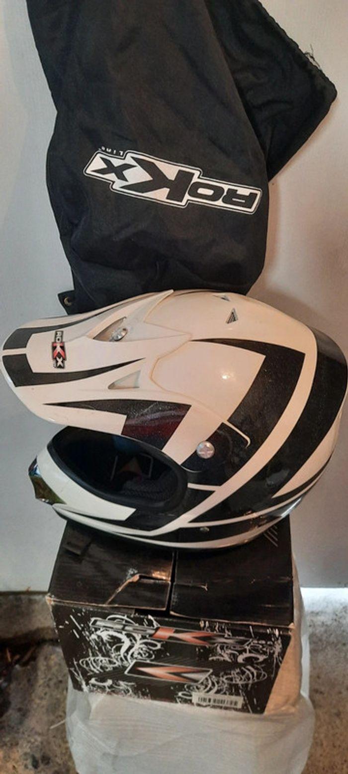 casque moto cross enfant 
taille L
 53/54cm
rokx helmet - photo numéro 4