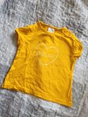 Tee shirt jaune moutarde 12 mois