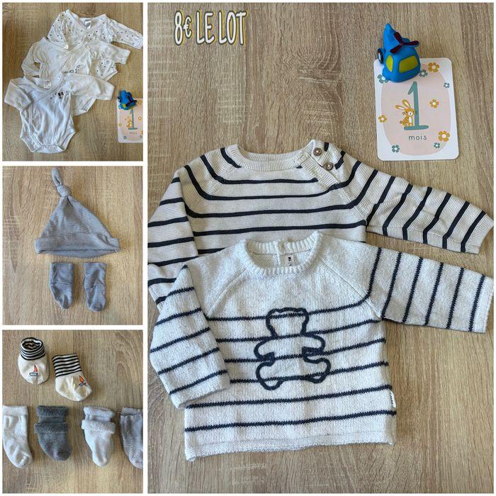 Lot vêtements bébé 1 mois - photo numéro 1