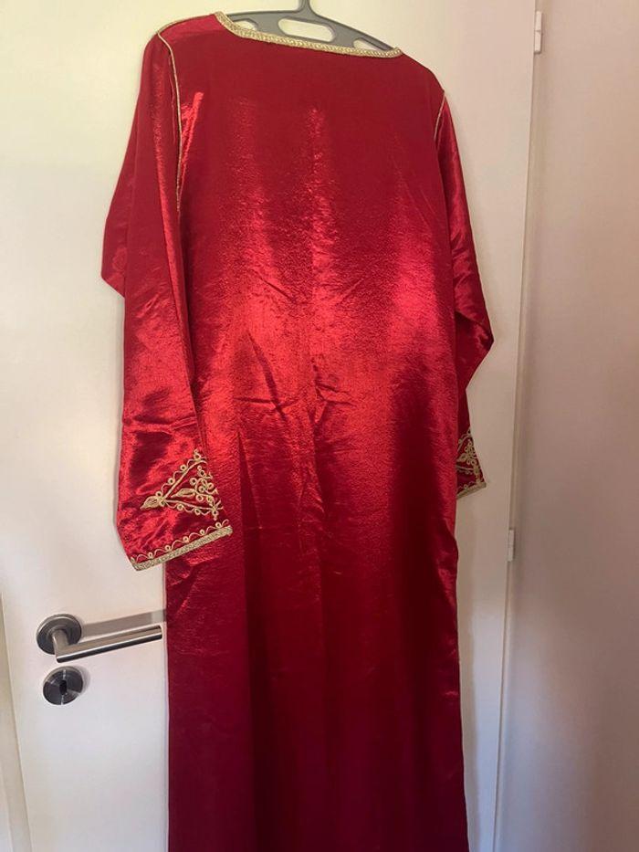 Robe caftan rouge et or - photo numéro 4