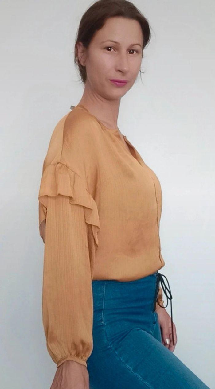 Blouse chic Camel - photo numéro 5