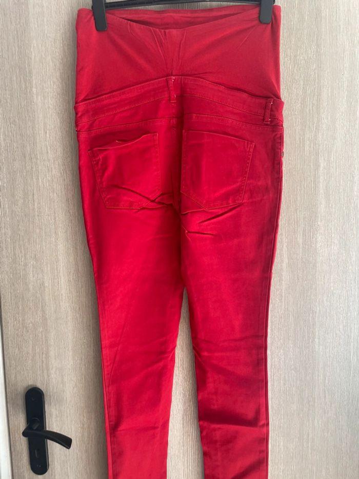 Pantalon de grossesse rouge T44 - photo numéro 4