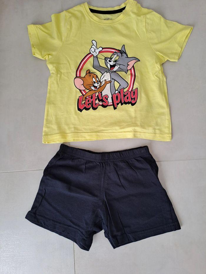 Pyjama short coton Tom and Jerry 12-24M - TBE - photo numéro 1