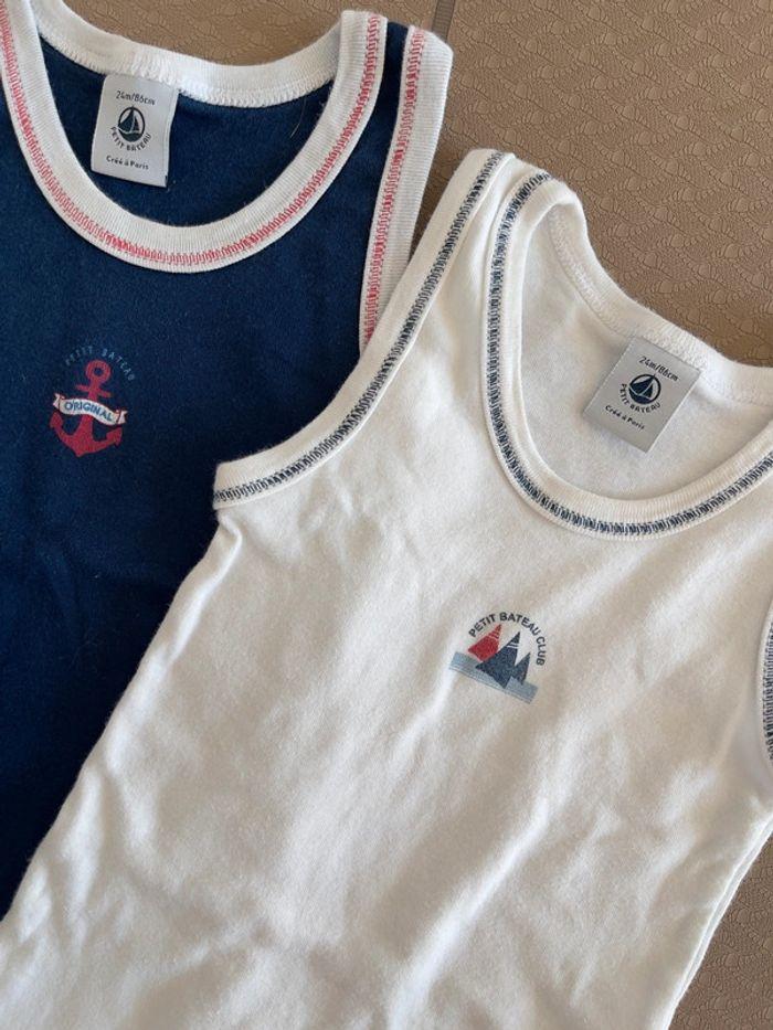 Lot de 2 bodies Petit Bateau 24 mois - 86cm - photo numéro 2