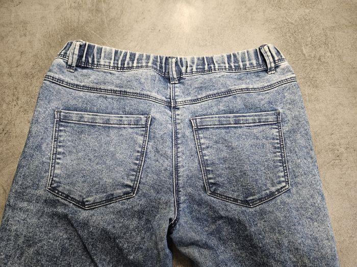 Pantalon style jean enfant unisexe - coupe skinny fit - bleu jean - 14 ans - Kiabi - photo numéro 7