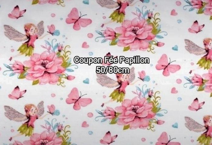 Tissu Coton imprimé Fée Papillon