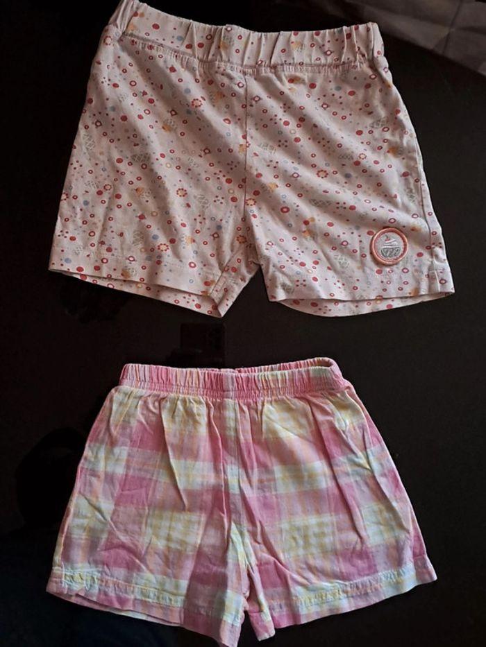 Shorts rose aux carrés - photo numéro 1