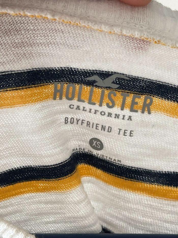 Marinière boyfriend manches longues Hollister taille XS/S - photo numéro 3