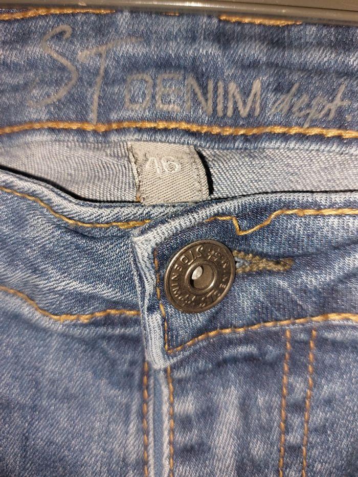 Pantacourt jeans denim grande taille - photo numéro 2