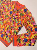 Veste style Teddy Agatha Ruiz de la Prada Taille 10 ans orange motif bouton matelassé