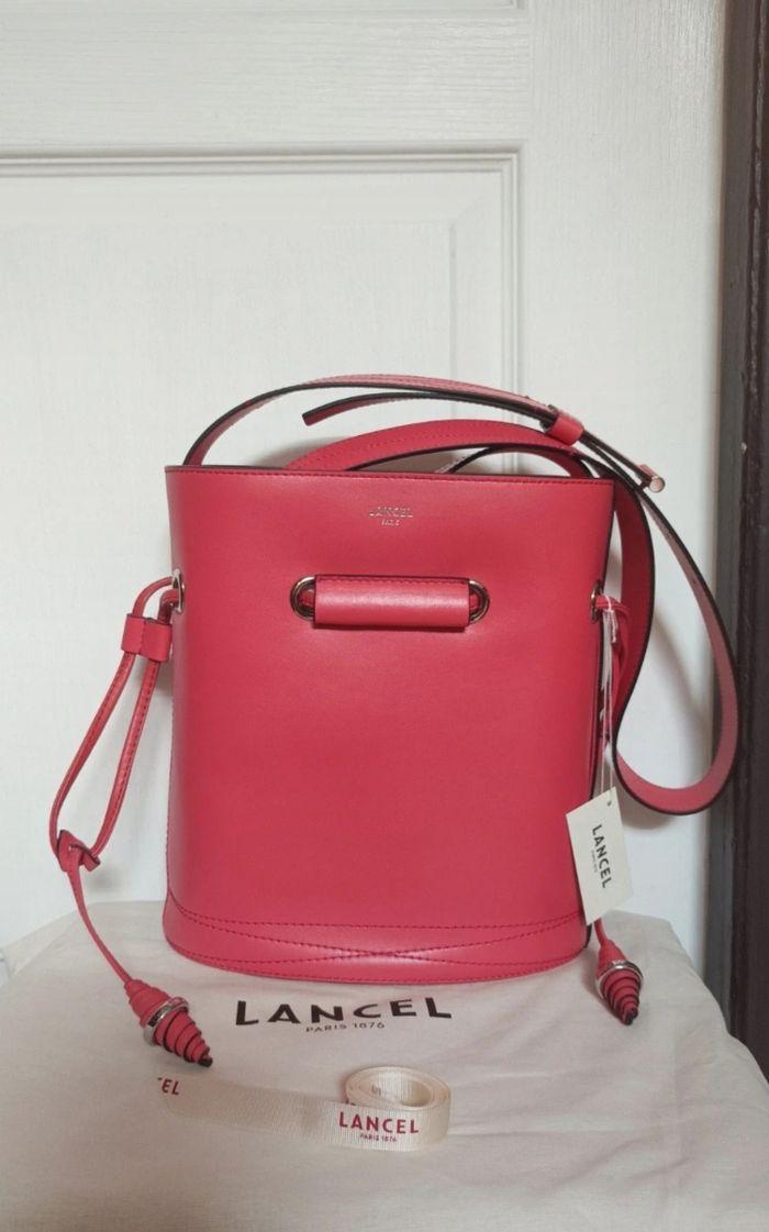 Sac Le Huit de Lancel cuir lisse framboise neuf - photo numéro 1