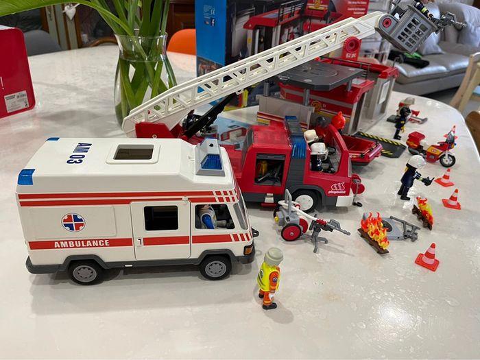 Ensemble playmobil pompiers - photo numéro 3