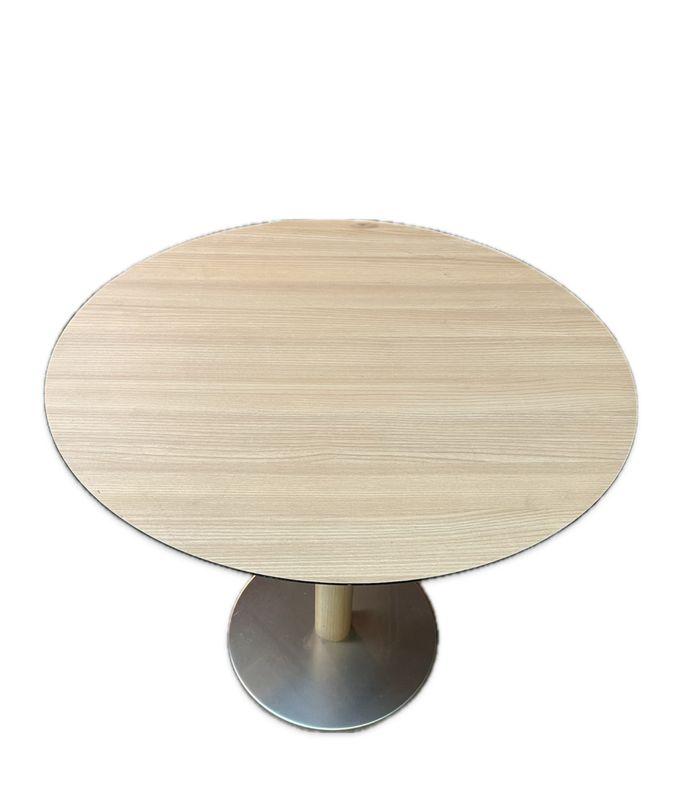 table ronde Chêne et Inox Diamètre 79cm  PEDRALI - photo numéro 5