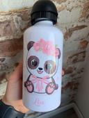 Gourde personnalisé panda rose