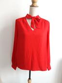 Blouse rouge Kiabi T38