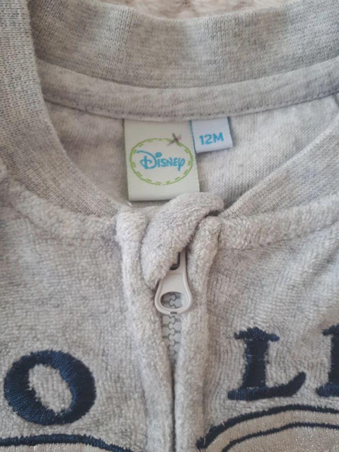 Gilet velours gris Minnie Disney 12 mois - photo numéro 4