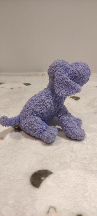 Peluche chien violet - photo numéro 5