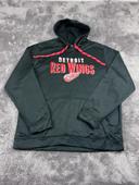 👕 Sweat à capuche Veste University Rare Vintage y2k 90s 2000s Detroit Red Wings Noir Taille XL 👕