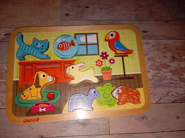 Lot de 7 puzzle encastrables en bois - photo numéro 2