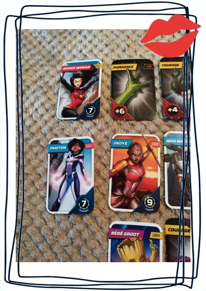 Lot 8 cartes de collection Marvel Avengers - photo numéro 5