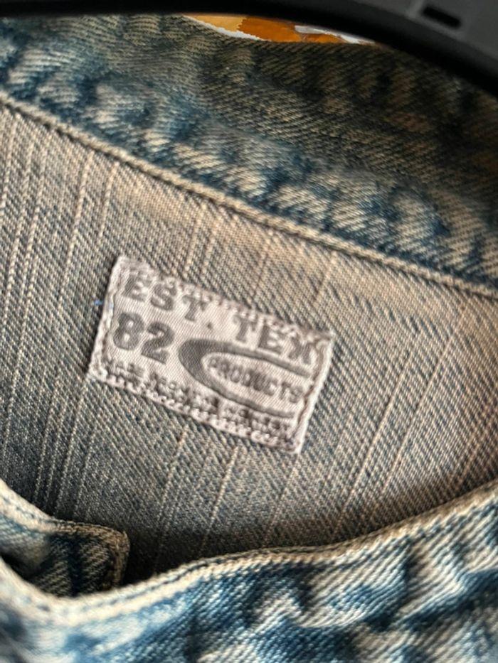 Veste en jeans effet délaver en L - photo numéro 7