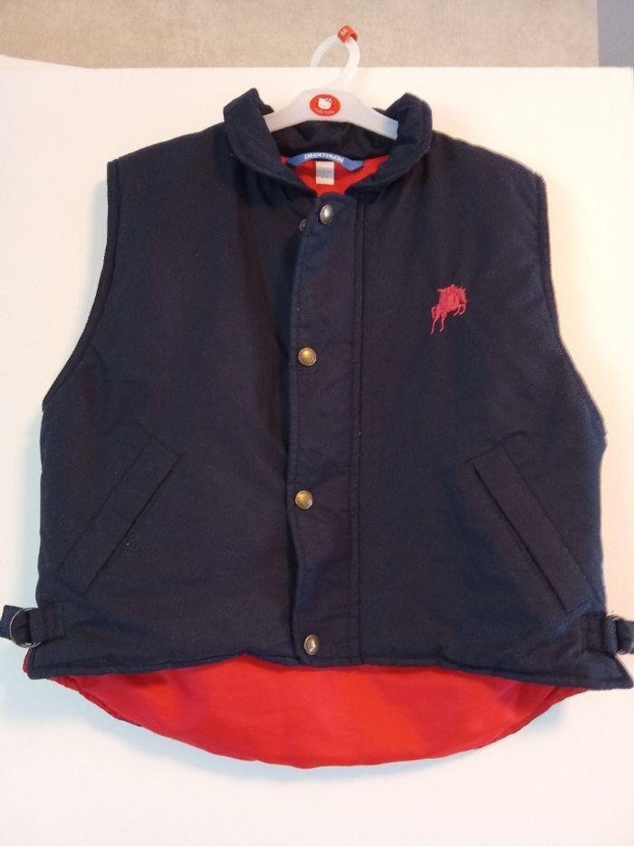 Veste sans manche équitation marine, rouge Decathlon 6 ans, sport, mixte, cheval - photo numéro 1