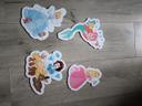 4 puzzles princesses disney